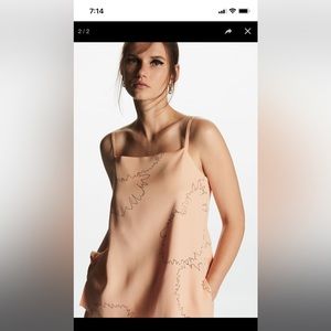 COS printed twill cami top